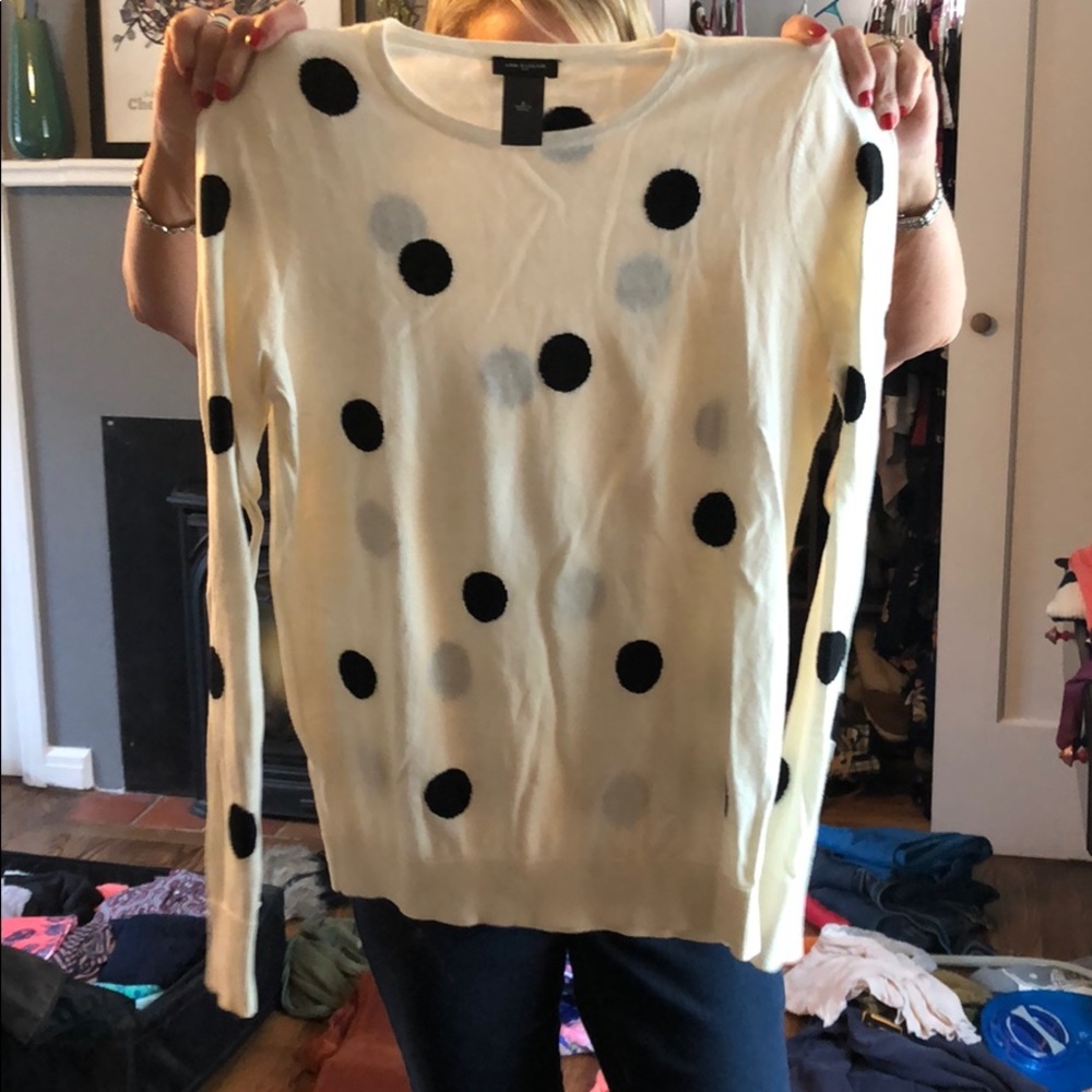Polka dot sweater